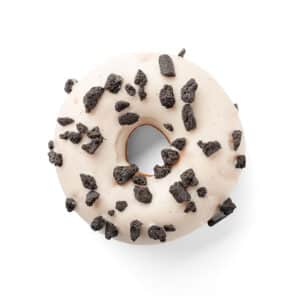 Donuts Pastry with Cream Filling and Cookie Crumb Decoration 70 grams