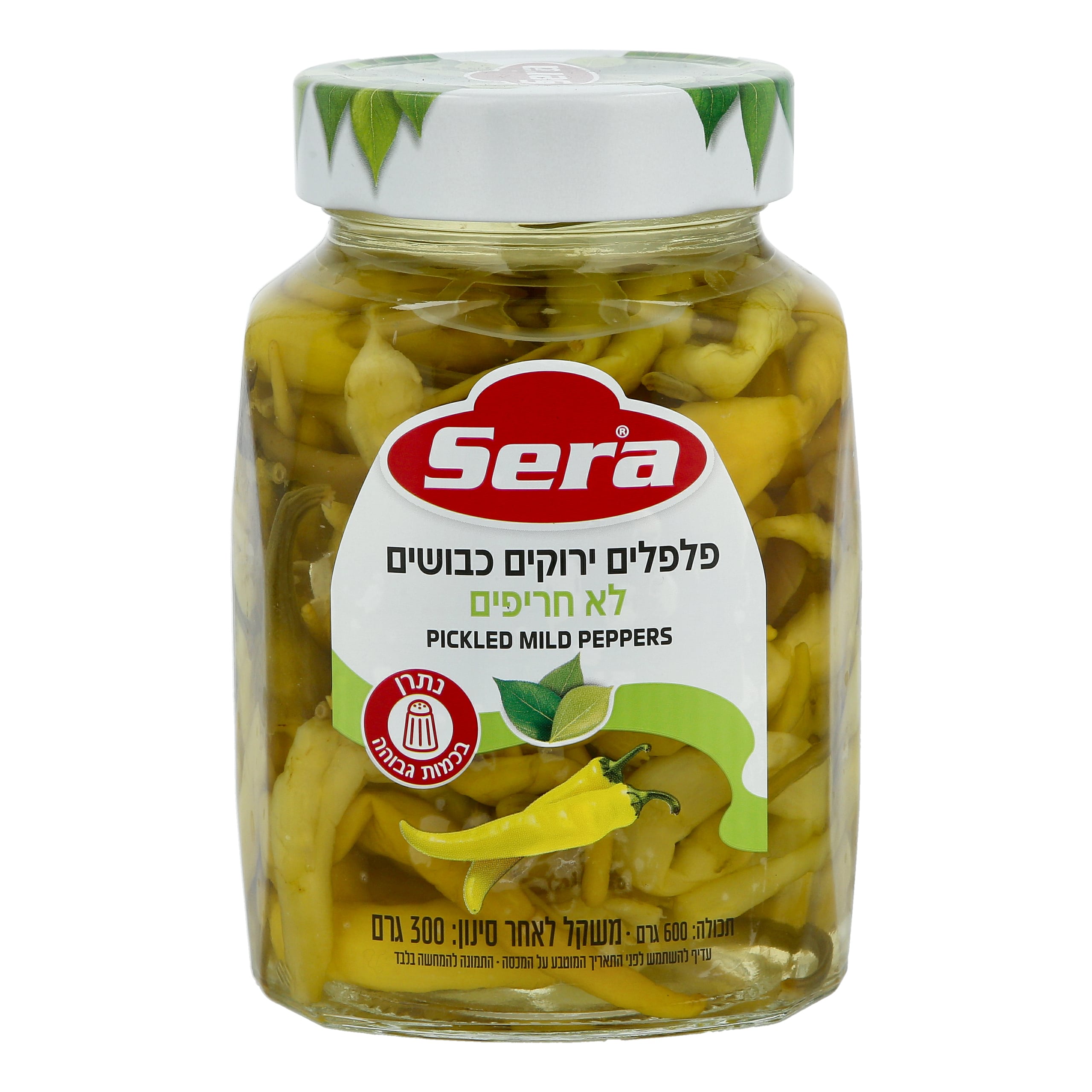 פלפלים ירוקים כבושים לא חריפים