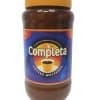 תמונה של מיכל עם אבקה להבהרת קפה בשם "Completa", עם כובע צהוב. על המיכל כתוב "a quality product from Holland" ו-"Coffee Whitener".