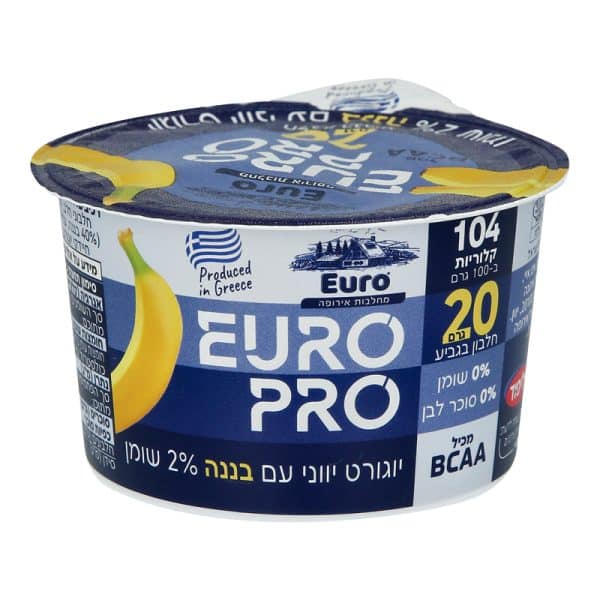 יוגורט פרו יווני בננה 2% שומן 200 גרם