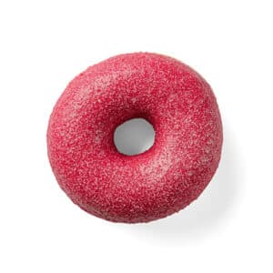 מאפה דונאטס בציפוי ובמילוי בטעם תות שדה 65 גרם