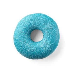 מאפה דונאטס בציפוי ובמילוי בטעם מסטיק פירות יער 65 גרם