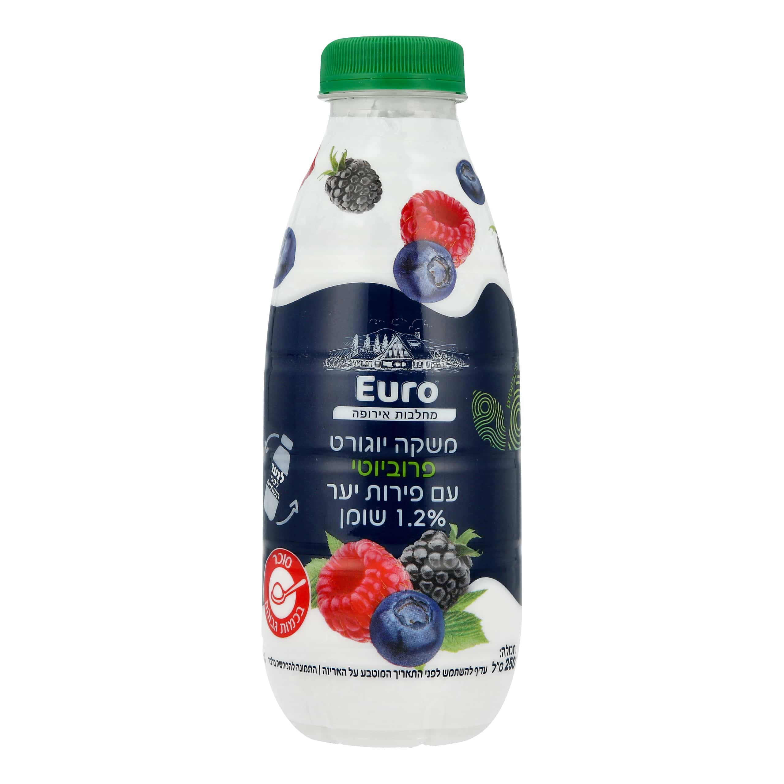 משקה יוגורט פרוביוטי בטעם פירות יער 1.2% שומן 250 מ"ל
